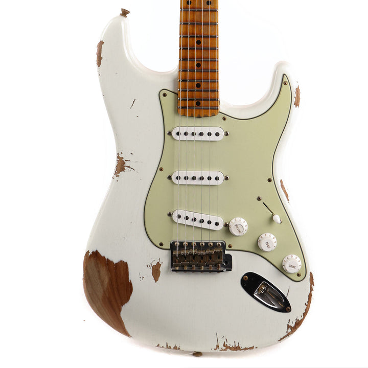Fender Custom Shop '50s Roasted NoNeck Stratocaster Heavy Relic Olympic White 2022