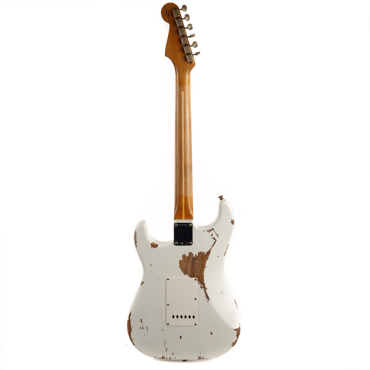 Fender Custom Shop '50s Roasted NoNeck Stratocaster Heavy Relic Olympic White 2022 — 3