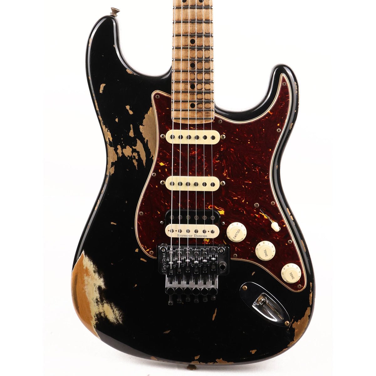 Fender Custom Shop ZF Stratocaster Heavy Relic Black Music Zoo Exclusive — 1