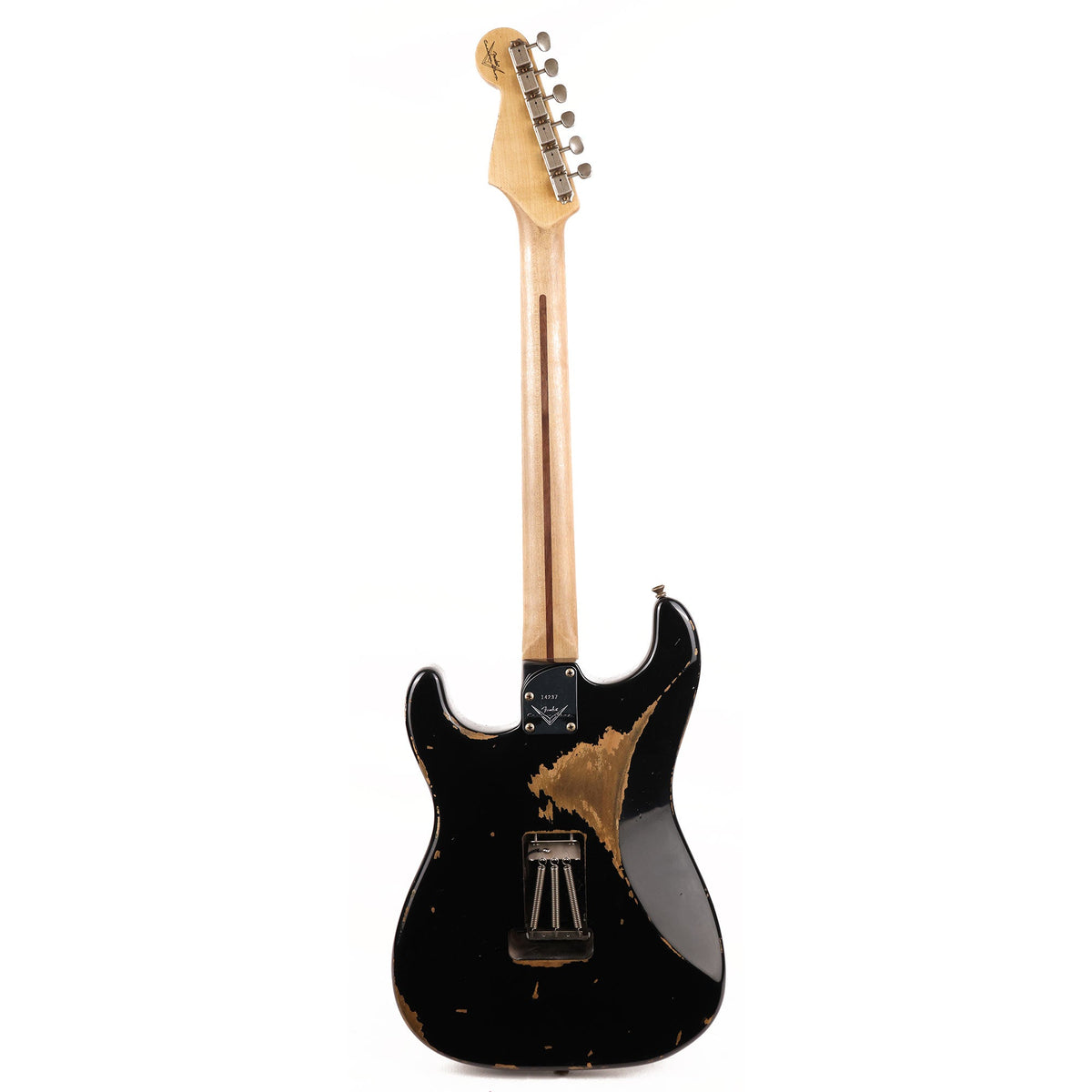 Fender Custom Shop ZF Stratocaster Heavy Relic Black Music Zoo Exclusive — 3