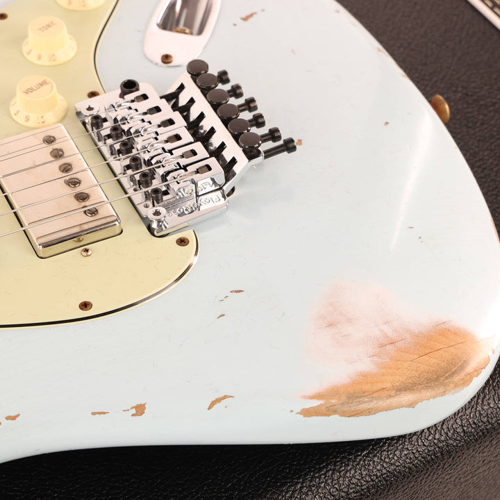 Fender Custom Shop ZF Stratocaster Heavy Relic Sonic Blue Music Zoo Exclusive