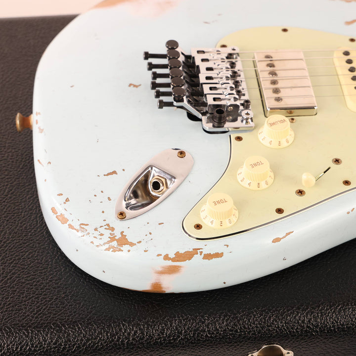 Fender Custom Shop ZF Stratocaster Heavy Relic Sonic Blue Music Zoo Exclusive