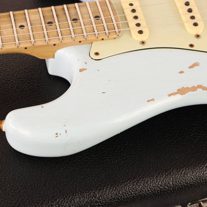 Fender Custom Shop ZF Stratocaster Heavy Relic Sonic Blue Music Zoo Exclusive