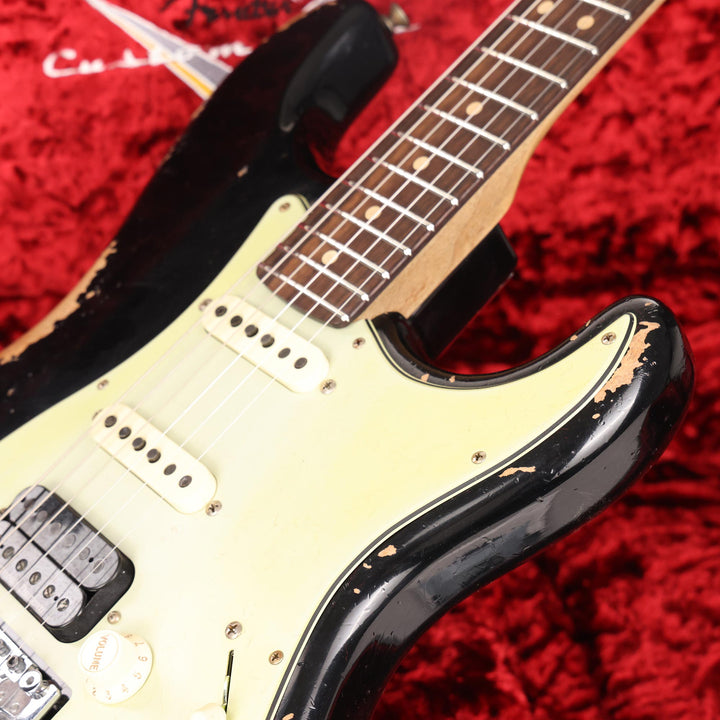 Fender Custom Shop ZF Stratocaster Heavy Relic Black Music Zoo Exclusive