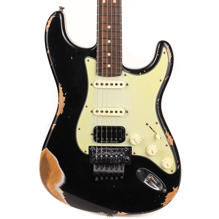 Fender Custom Shop ZF Stratocaster Heavy Relic Black Music Zoo Exclusive
