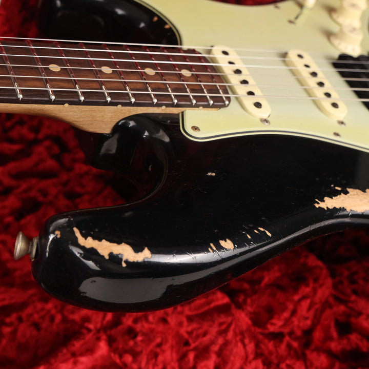 Fender Custom Shop ZF Stratocaster Heavy Relic Black Music Zoo Exclusive