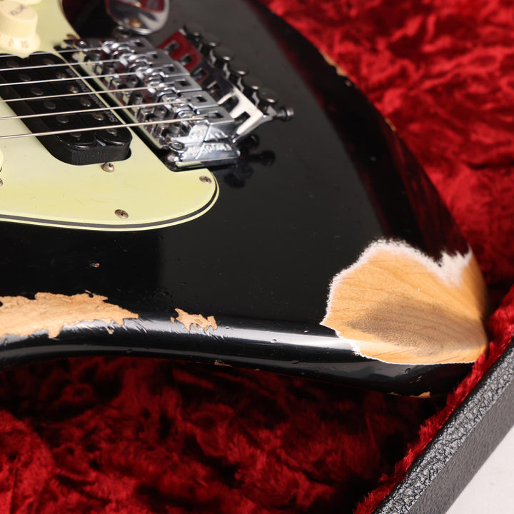 Fender Custom Shop ZF Stratocaster Heavy Relic Black Music Zoo Exclusive