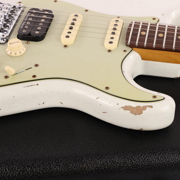 Fender Custom Shop ZF Stratocaster Heavy Relic Faded Olympic White 2021