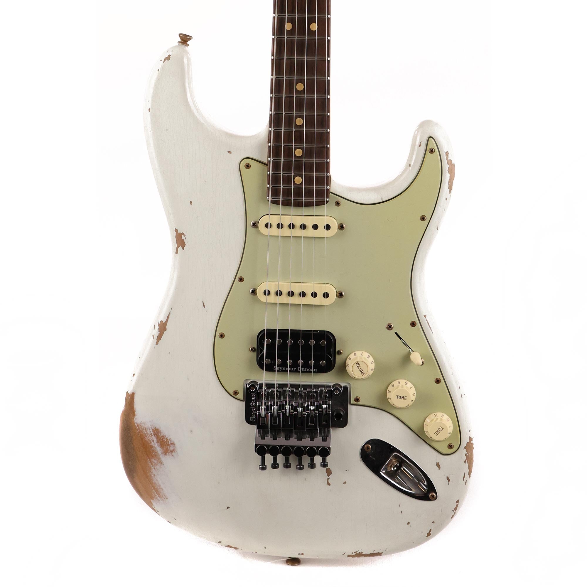 Fender Custom Shop ZF Stratocaster Heavy Relic Faded Olympic White 