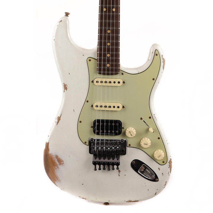 Fender Custom Shop ZF Stratocaster Heavy Relic Faded Olympic White 2021