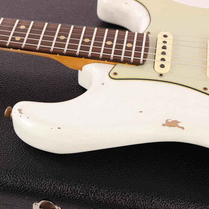 Fender Custom Shop ZF Stratocaster Heavy Relic Faded Olympic White 2021