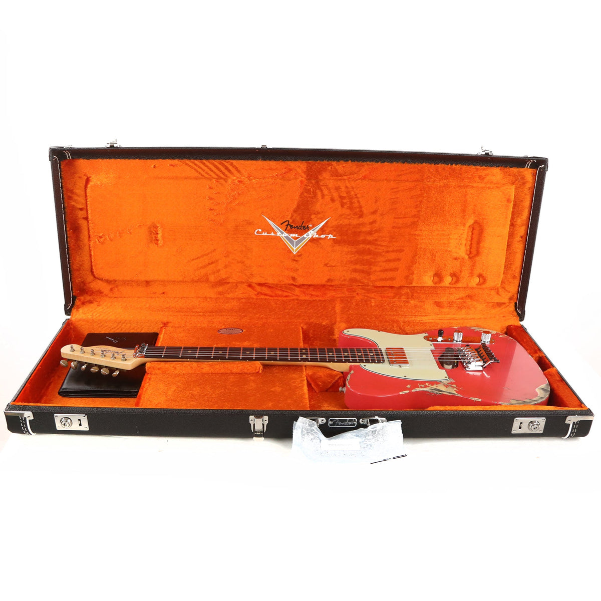 Fender Custom Shop ZF Telecaster Fiesta Red Heavy Relic Music Zoo Exclusive 2020 — 12