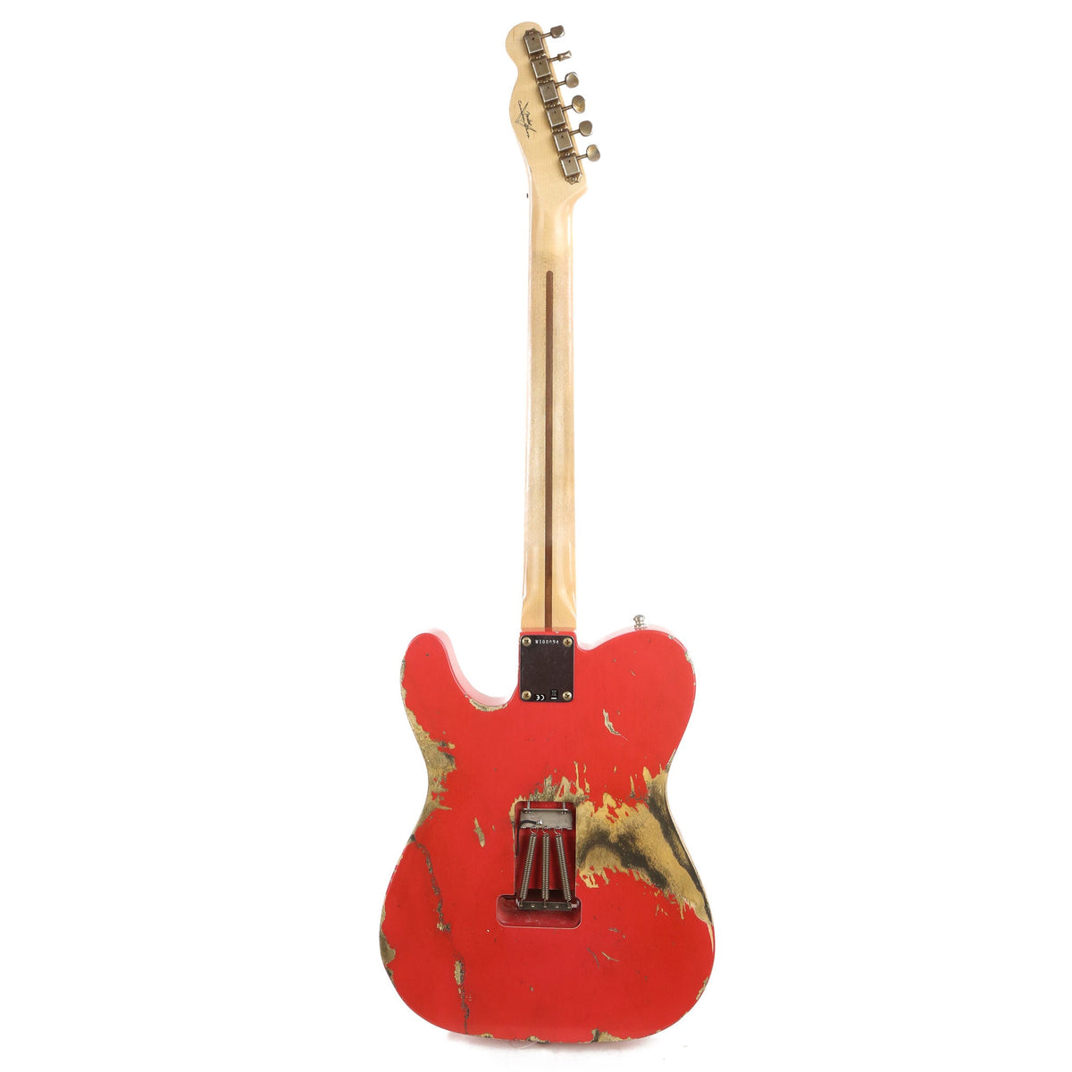 Fender Custom Shop ZF Telecaster Fiesta Red Heavy Relic Music Zoo Exclusive 2020 — 3