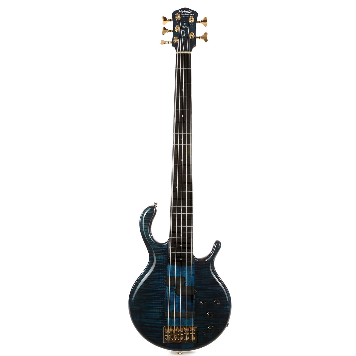 Pedulla Mark Egan 5-String Bass Transparent Blue — 2