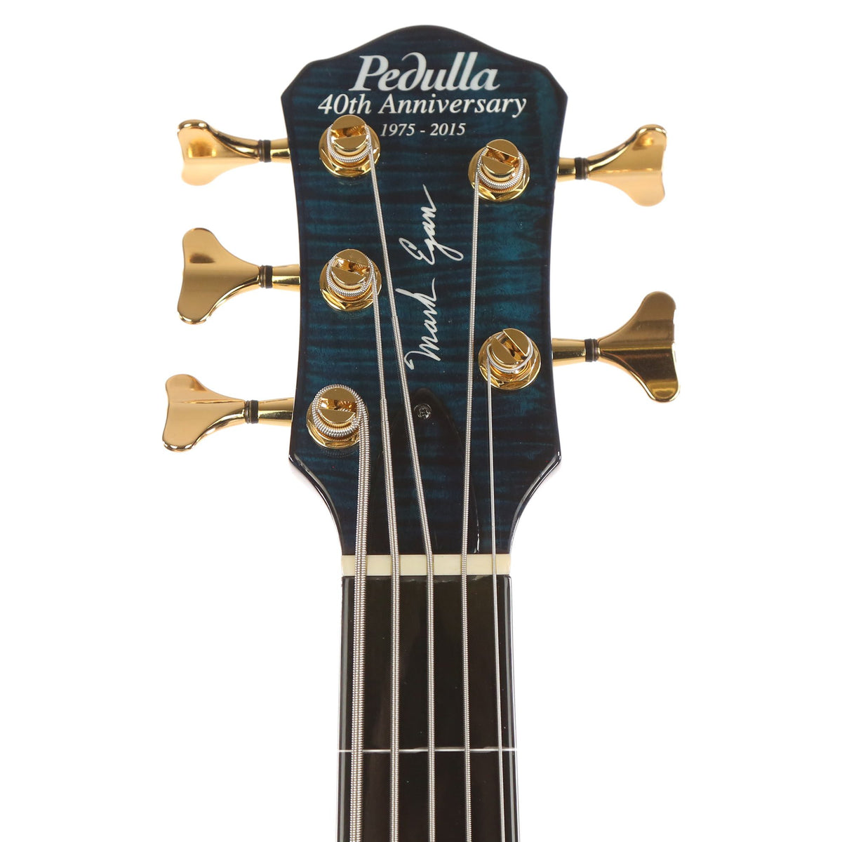 Pedulla Mark Egan 5-String Bass Transparent Blue — 4