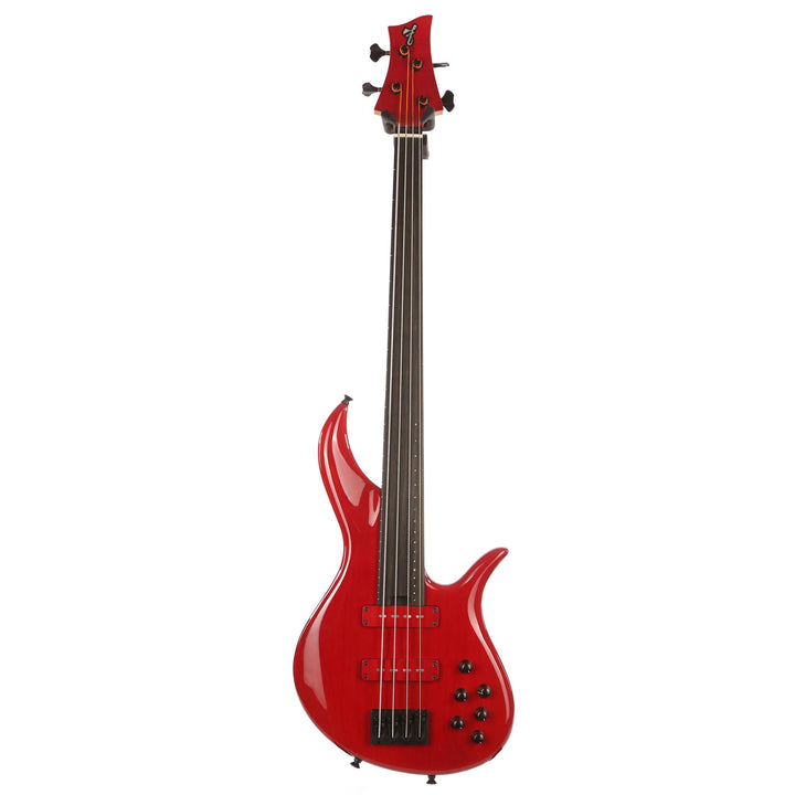 F Bass BNF Fretless Transparent Red 4-String