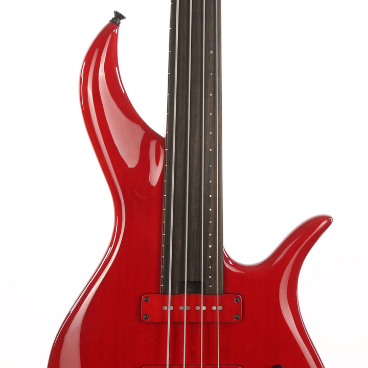 F Bass BNF Fretless Transparent Red 4-String