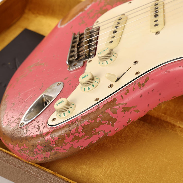 Fender Custom Shop 1962 Stratocaster Ultimate Relic Faded Coral Pink Masterbuilt Kyle McMillin
