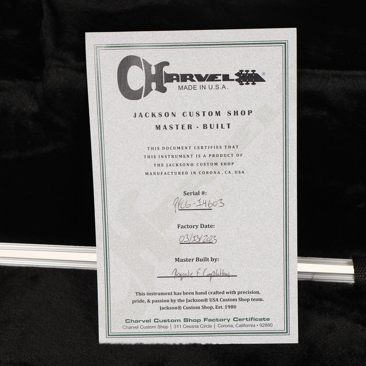 Charvel Custom Shop So-Cal 24-Fret HSH Olympic White Masterbuilt Pat Campolattano