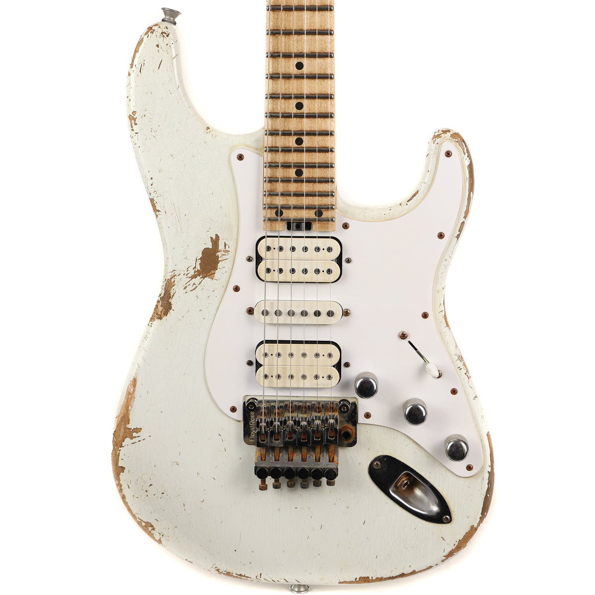 Charvel Custom Shop So-Cal 24-Fret HSH Olympic White Masterbuilt Pat Campolattano — 1