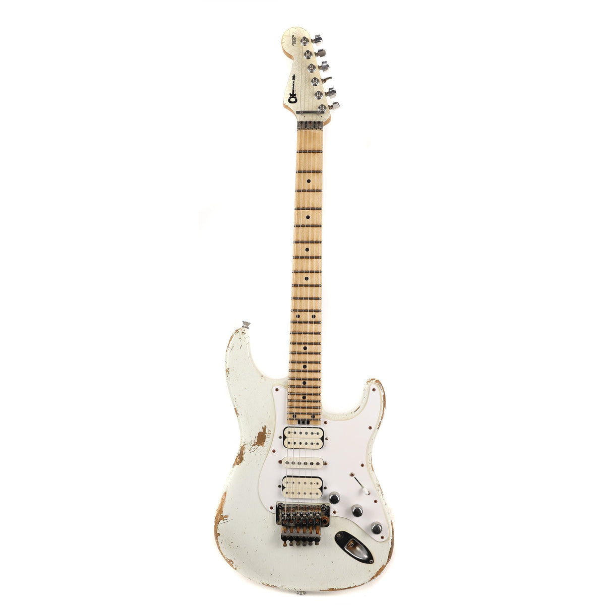 Charvel Custom Shop So-Cal 24-Fret HSH Olympic White Masterbuilt Pat Campolattano — 2
