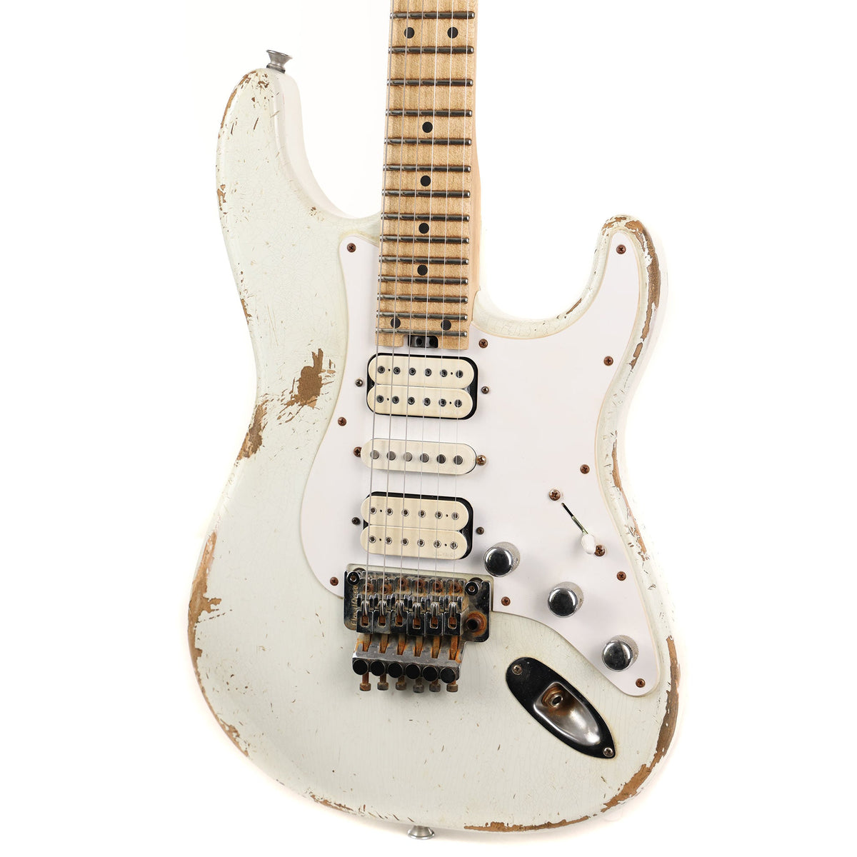 Charvel Custom Shop So-Cal 24-Fret HSH Olympic White Masterbuilt Pat Campolattano — 6