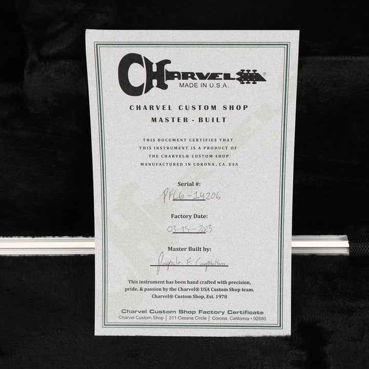 Charvel Custom Shop So-Cal 24-Fret HSH Vanilla Shake Masterbuilt Pat Campolattano