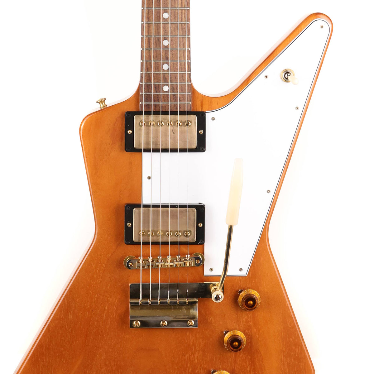 Gibson Custom Shop 1958 Explorer Heavy Antique Natural VOS Maestro Tailpiece 2023 — 6