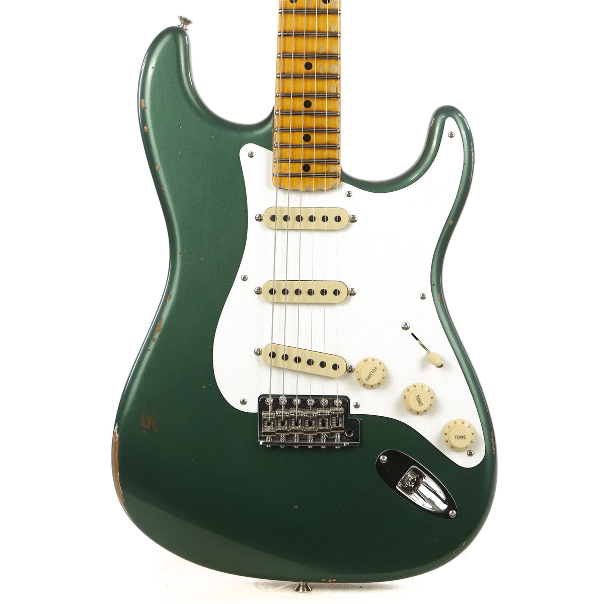 Fender Custom Shop 1956 Stratocaster Relic Aged Sherwood Metallic — 1