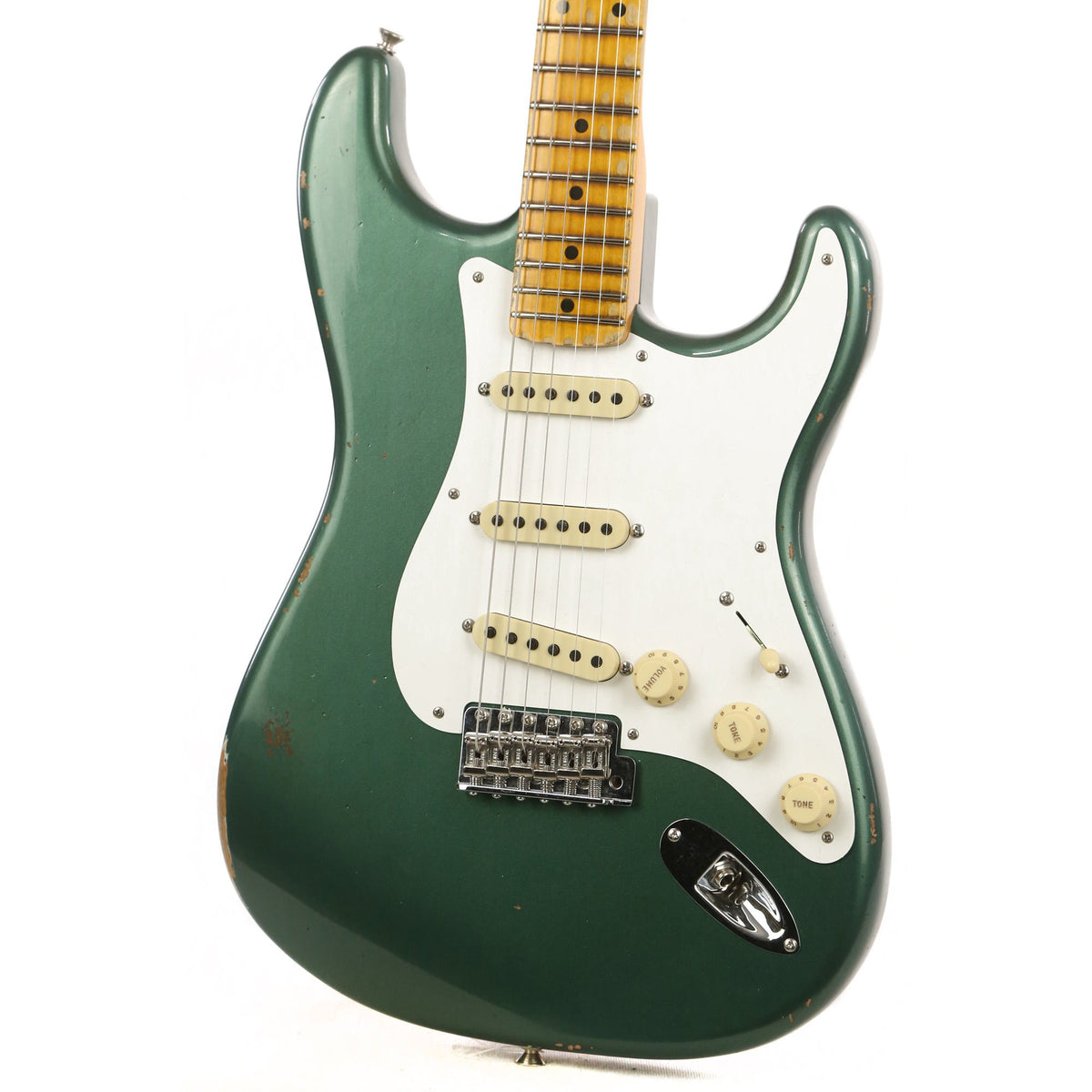Fender Custom Shop 1956 Stratocaster Relic Aged Sherwood Metallic — 6