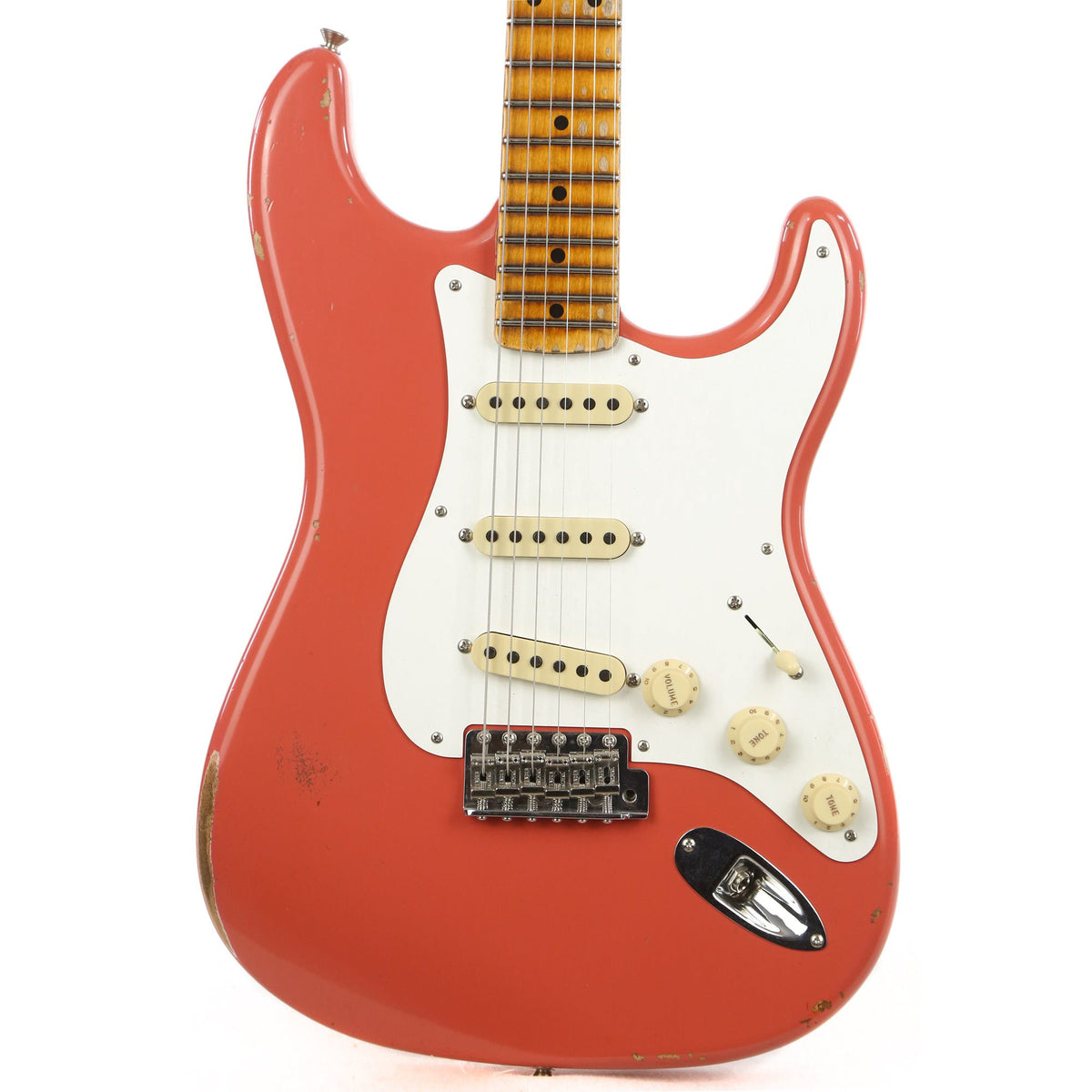 Fender Custom Shop 1956 Stratocaster Relic Faded Aged Tahitian Coral — 1