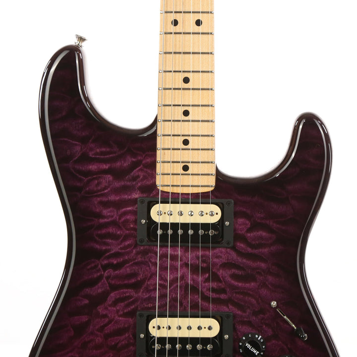 Fender Custom Shop HH Stratocaster Quilt Top Masterbuilt Jason Smith Transparent Purple