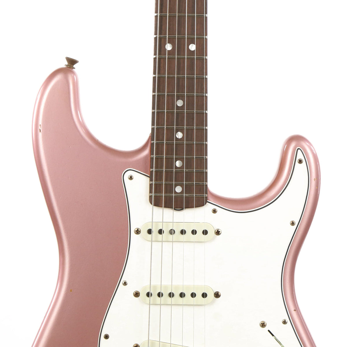 Fender Custom Shop 1964 Stratocaster Journeyman Relic Faded Aged Burgundy Mist Metallic 2020 — 7