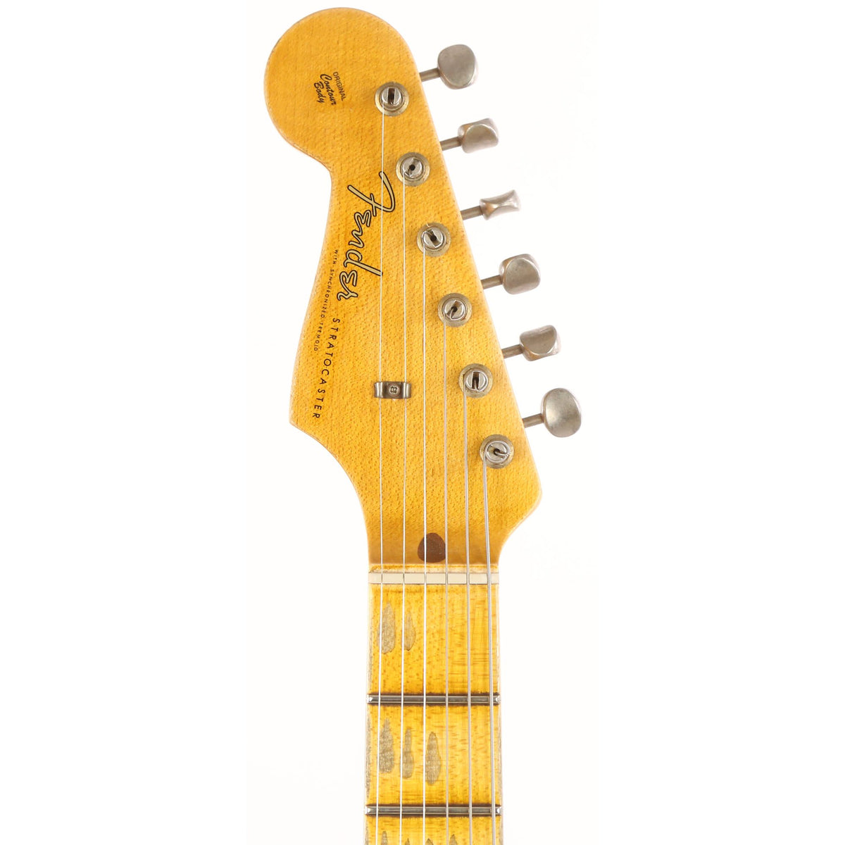 Fender Custom Shop 1956 Stratocaster Left-Handed Heavy Relic Black over 2-Color Sunburst — 4
