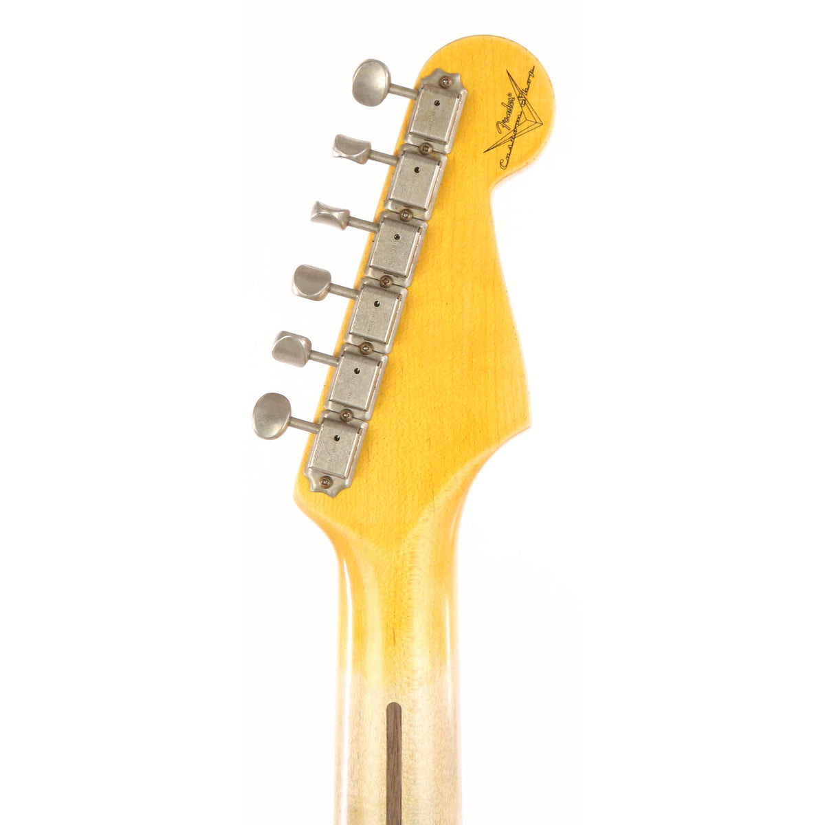 Fender Custom Shop 1956 Stratocaster Left-Handed Heavy Relic Black over 2-Color Sunburst — 5
