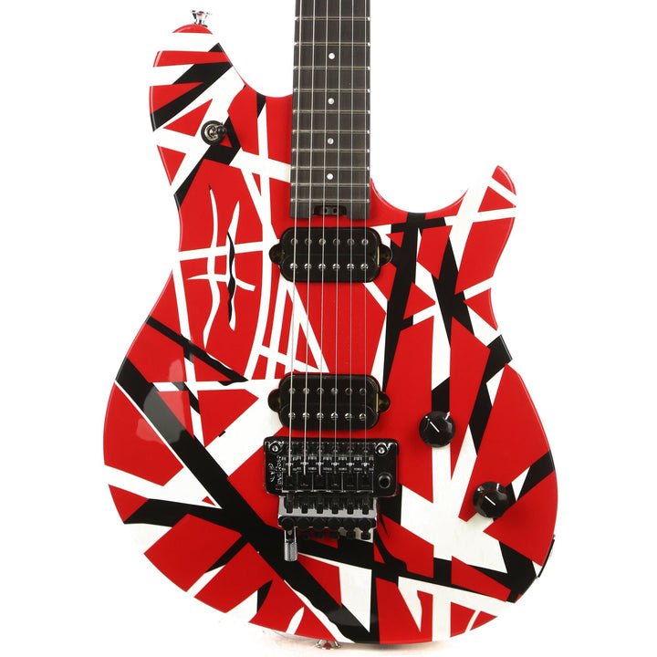 EVH Wolfgang Special Striped Red with Black and White Stripes 2019