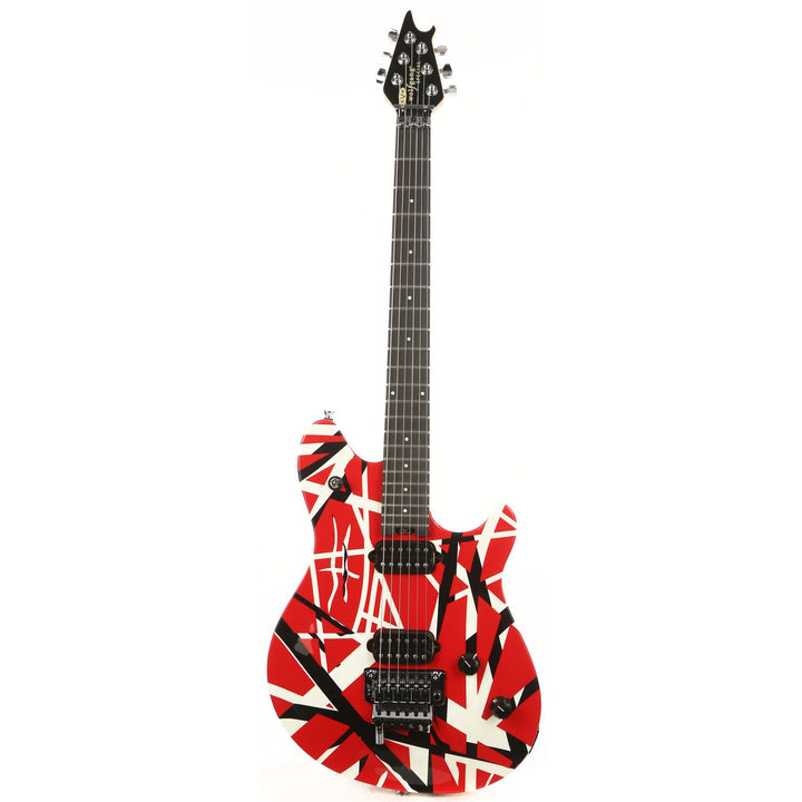 EVH Wolfgang Special Striped Red with Black and White Stripes 2019