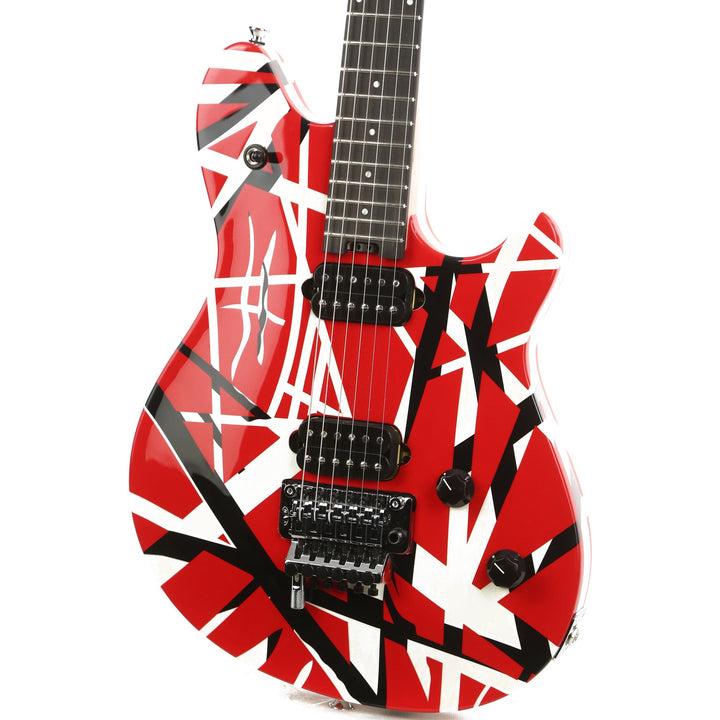 EVH Wolfgang Special Striped Red with Black and White Stripes 2019