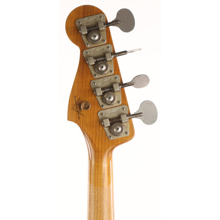 Fender Custom Shop 1966 Jazz Bass Journeyman Relic Aged Black with Matching Headstock 2021