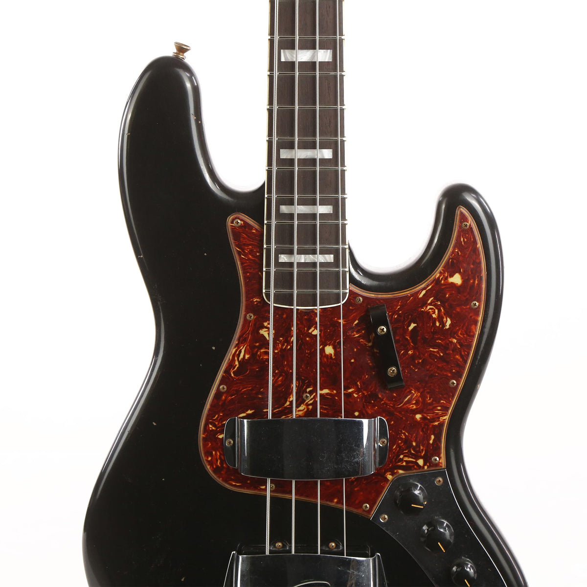 Fender Custom Shop 1966 Jazz Bass Journeyman Relic Aged Black with Matching Headstock 2021 — 6