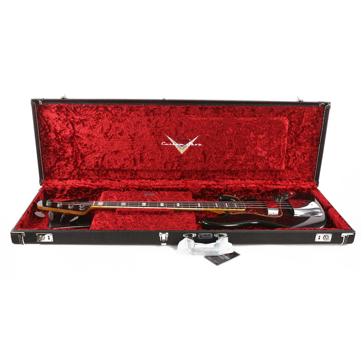 Fender Custom Shop 1966 Jazz Bass Journeyman Relic Aged Black with Matching Headstock 2021