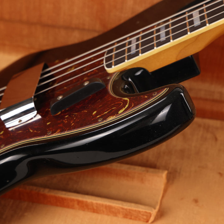 Fender Custom Shop 1966 Jazz Bass Journeyman Relic Aged Black with Matching Headstock