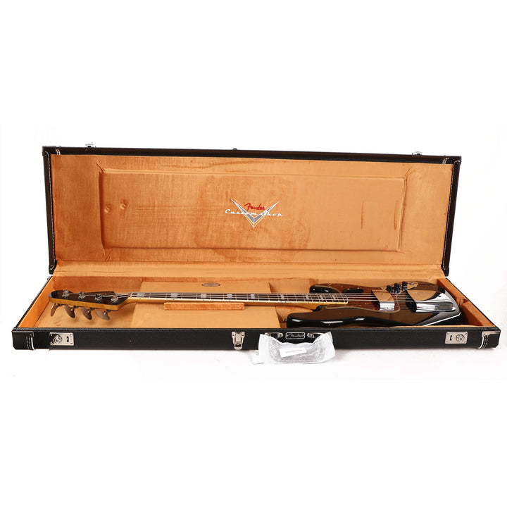 Fender Custom Shop 1966 Jazz Bass Journeyman Relic Aged Black with Matching Headstock