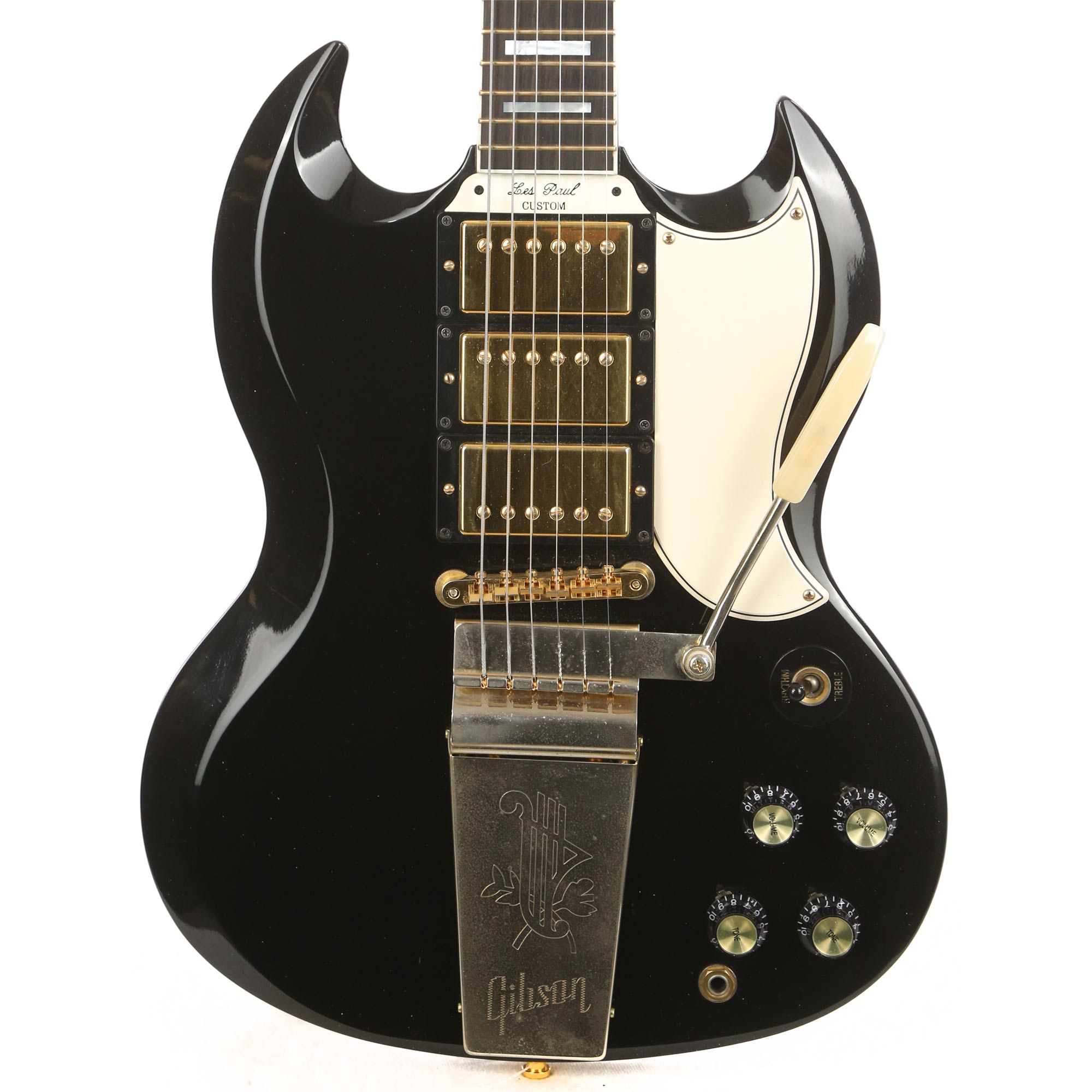 Gibson Custom Shop 1961 SG Custom Ebony Yamano 2006 | The Music Zoo
