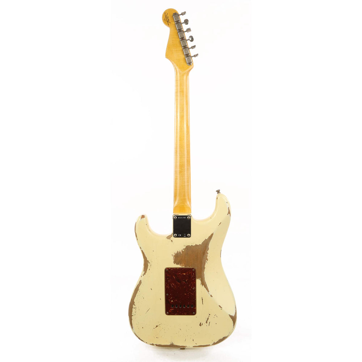 Fender Custom Shop NoNeck 1960 Stratocaster Music Zoo Exclusive Heavy Relic Aged Vintage White — 3