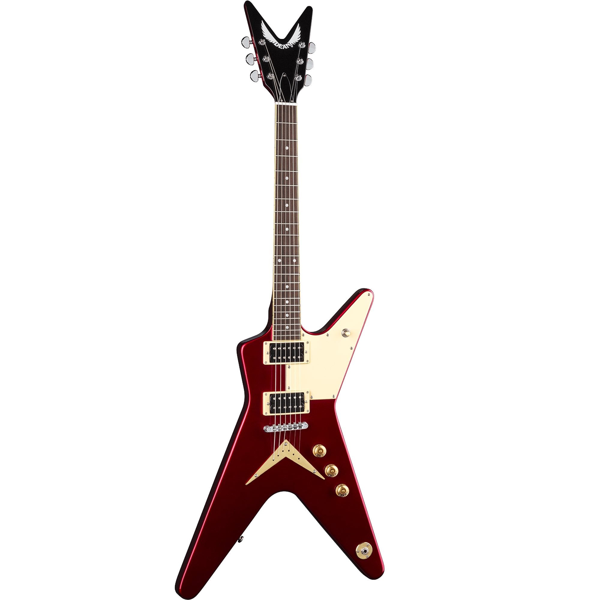 Dean ML 79 Standard with Half Pickguard Metallic Red | The Music Zoo