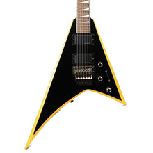 Jackson X Series Rhoads RRX24 Black with Neon Yellow Bevels