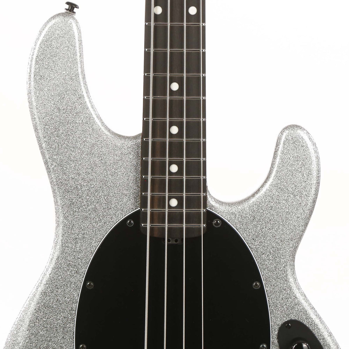 Ernie Ball Music Man StingRay 4 H Special Music Zoo 25th Anniversary Silver Sparkle — 6
