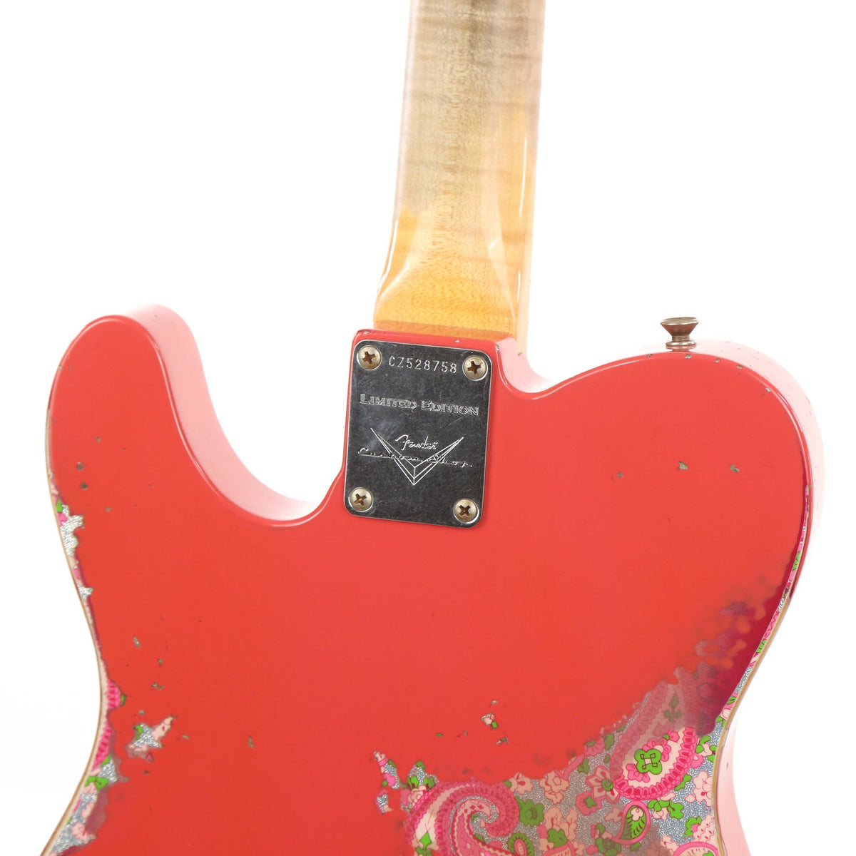 Fender Custom Shop Limited Edition '60s HS Telecaster Fiesta Red over Pink Paisley 2016 — 8