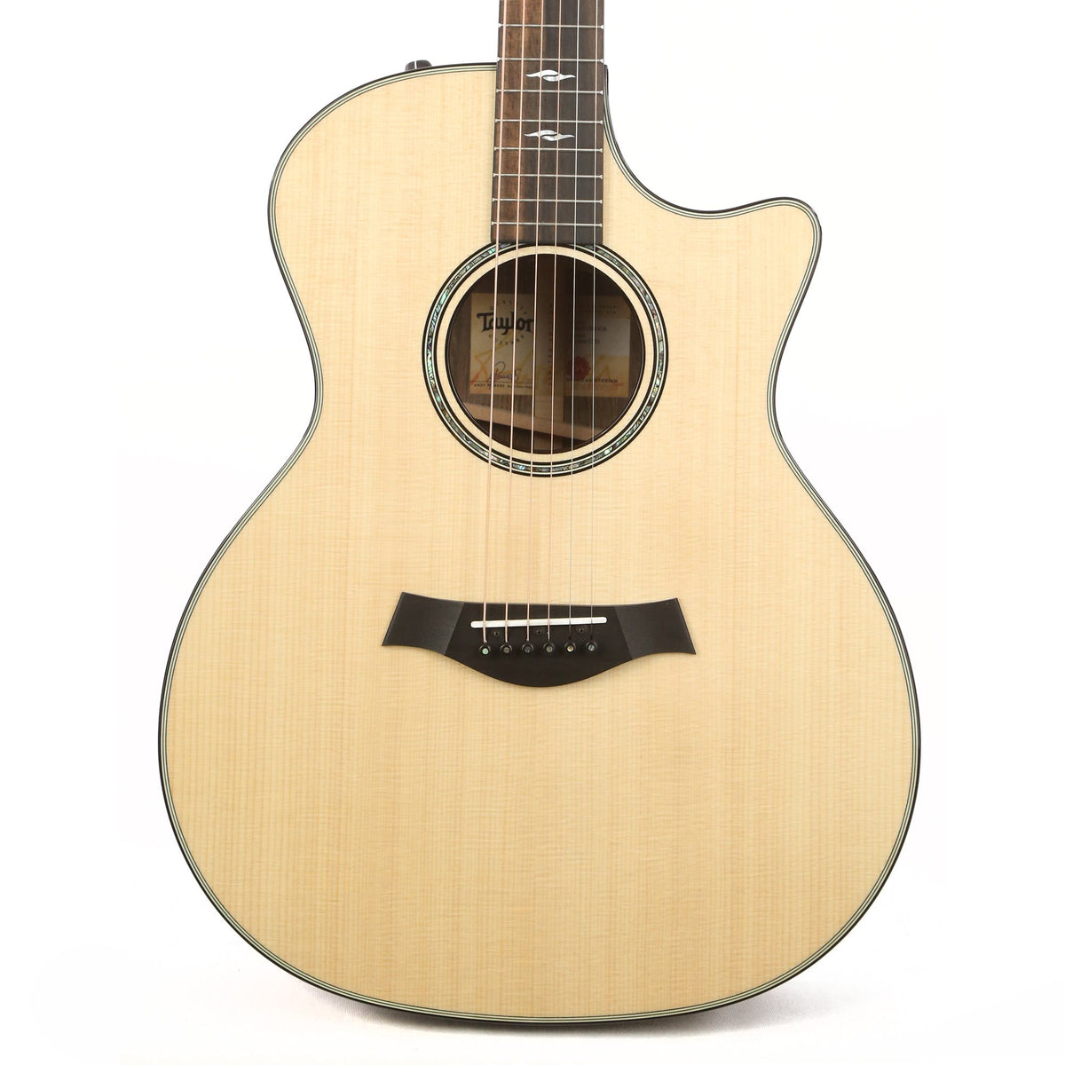 Taylor 814ce LTD Grand Auditorium Bocote and Lutz Spruce with V-Class Bracing Natural Used — 1